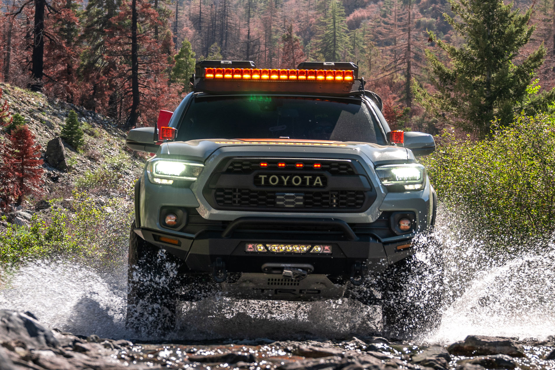 milestar patagonia at pro on green lunar rock toyota tacoma