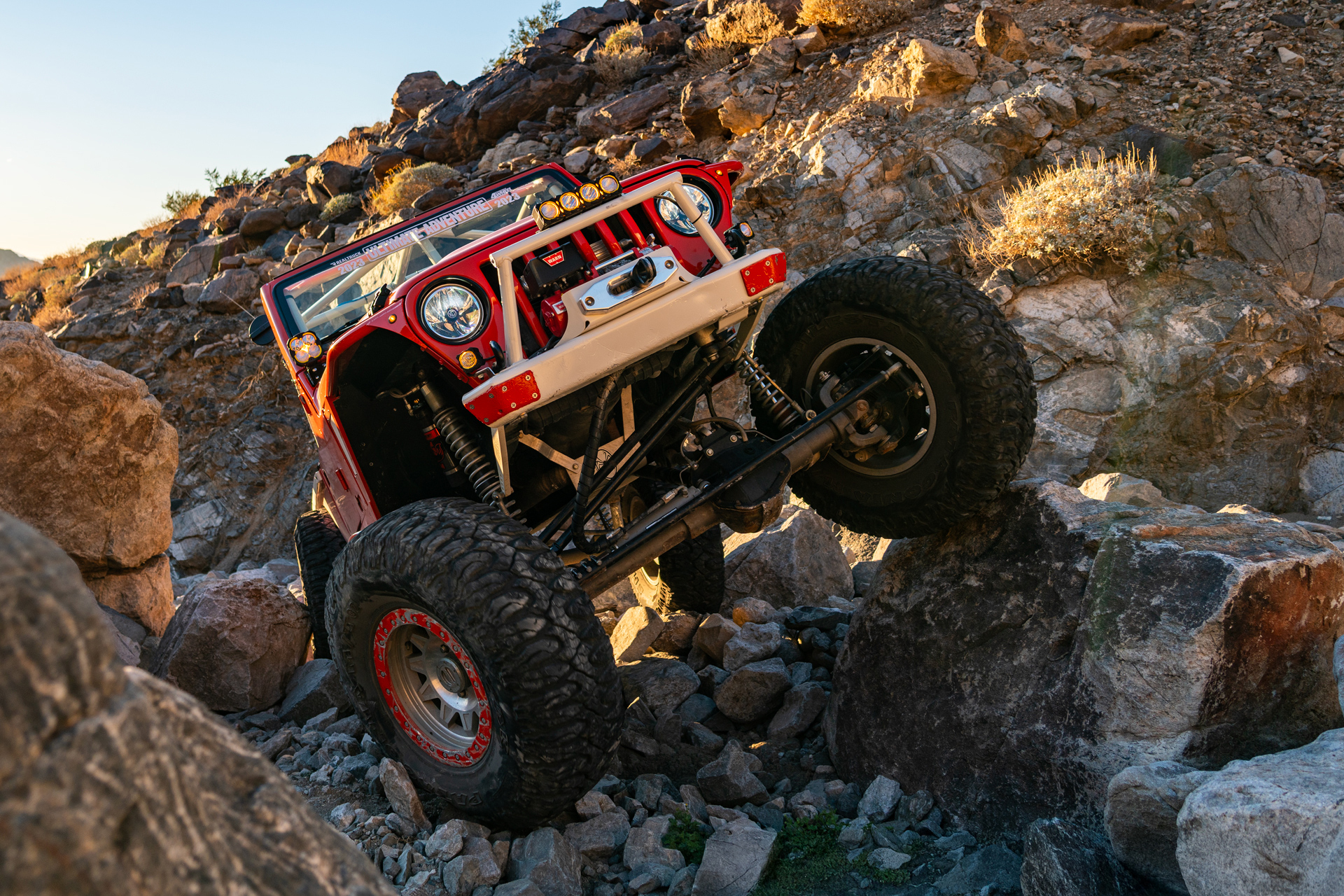 milestar patagonia mt-02 on orange jeep wrangler tj