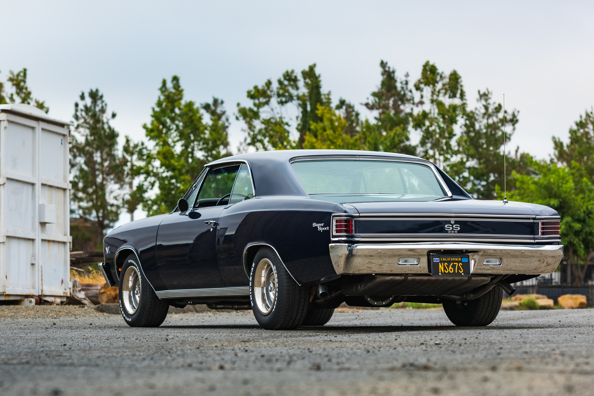 milestar streetsteel on blue chevrolet chevelle ss