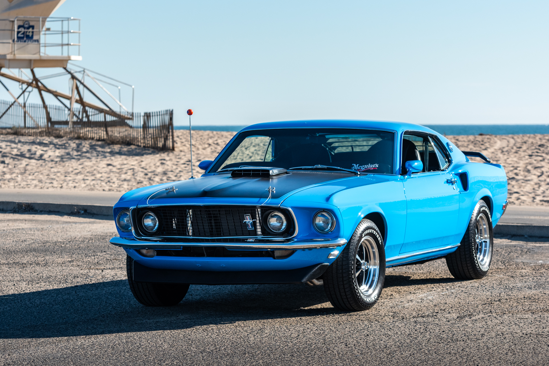 milestar streetsteel on blue ford mustang mach 5