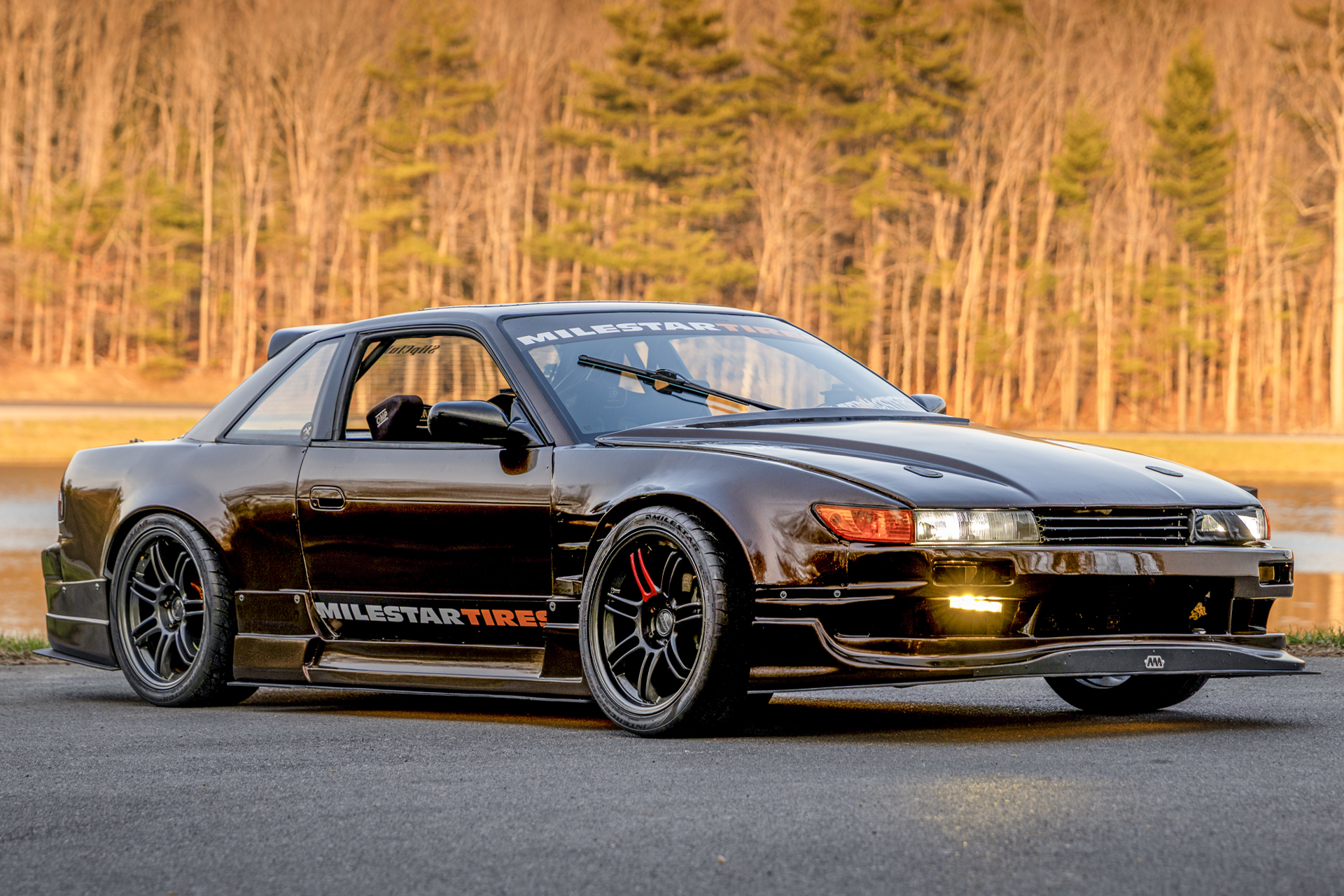 milestar interceptor rs-1 on brown nissan 240sx drift car