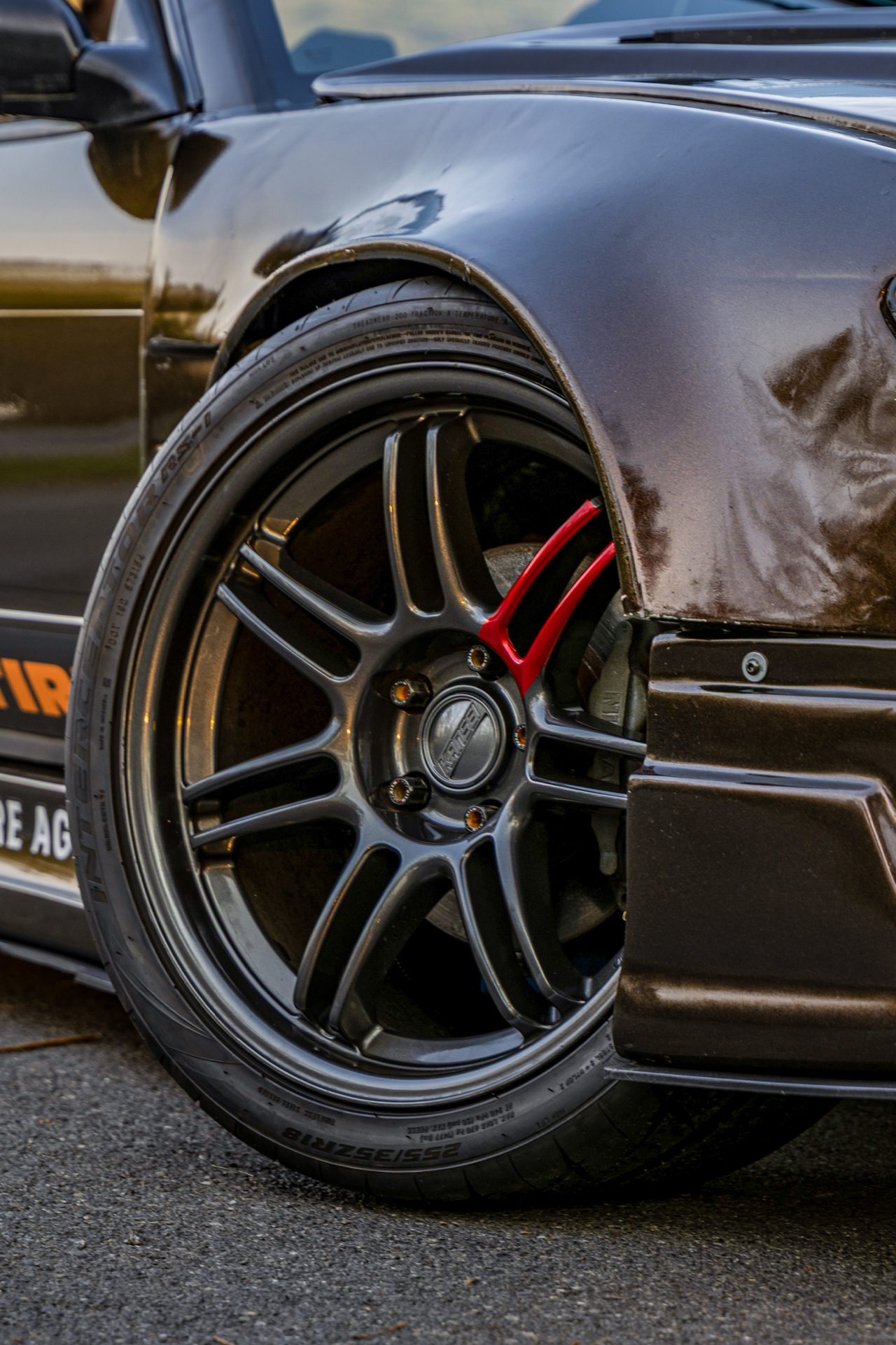 milestar interceptor rs-1 on brown nissan 240sx drift car