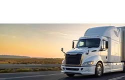 ms sl277-s white semi truck on freeway